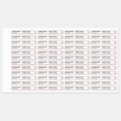 Lip Gloss Red Chic Glitter Border Productmerk Labels (Vel)