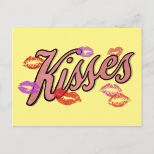 LIP KUSSES FEESTDAGENKAART