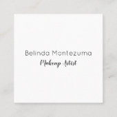 Lip Pattern Dank u Vierkante Visitekaartje (Achterkant)