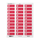 Lip retour adreslabels etiket (Full Sheet)