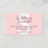 Lip tattoo vermijdt adviezen nazorg visitekaartje (Voorkant)