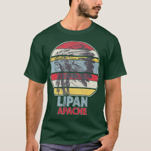 Lipan APACHE Native Mexican Indian Retro Sun T-shirt