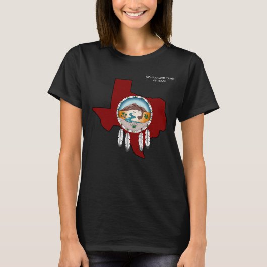 Lipan Apache Tribe TX Women's Basic Black T-Shirt (Voorkant)