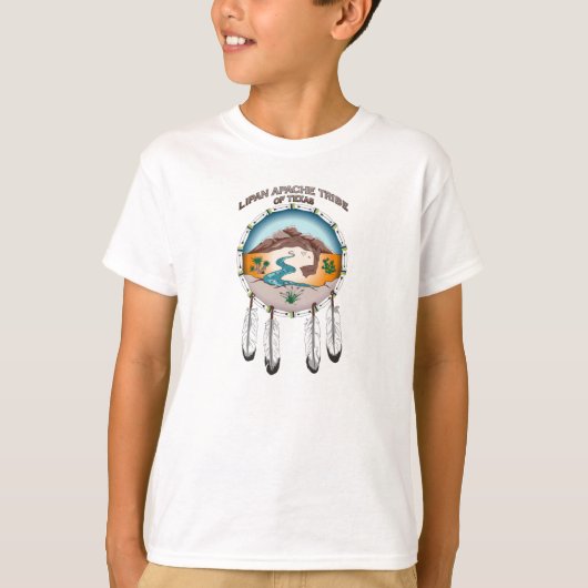 Lipan Apache Tribe van TX Kinderen Basic Hanes T-S T-shirt (Voorkant)