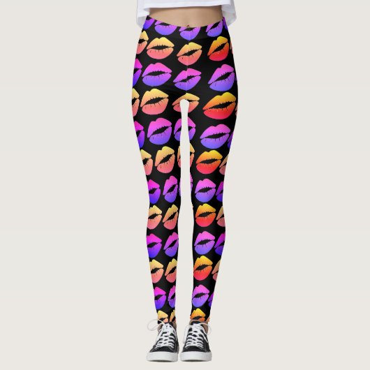 Lipdruk-leggings Leggings (Voorkant)