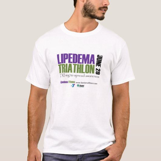 Lipedema Triathlon - Mannen 2019 T-shirt (Voorkant)