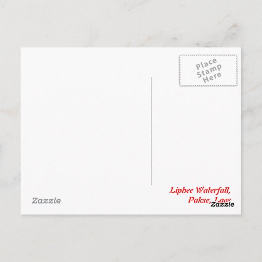 Liphee Waterfall Briefkaart (Achterkant)