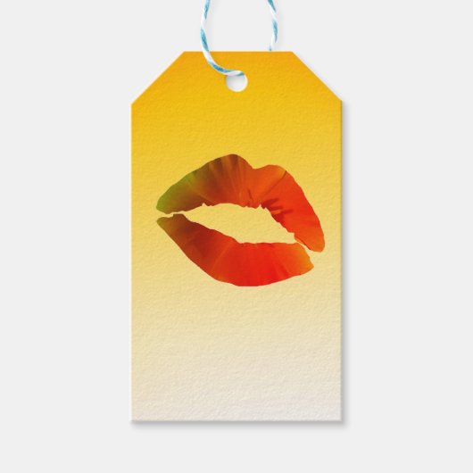 Lippen Custom Gift Labels Cadeaulabel (Voorkant)