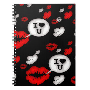 Lippen en liefdespraat notitieboek