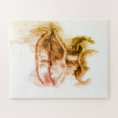 Lippen en neus potlood tekening puzzel legpuzzel (Horizontaal)