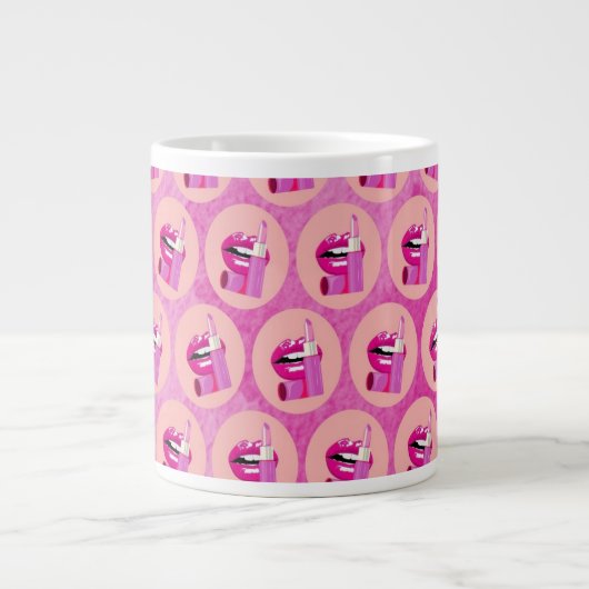 Lippen Extra Grote Beker (Voorkant)