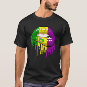 Lippen Fleur De Lis Mardi Gras New Orleans 1 T-shirt
