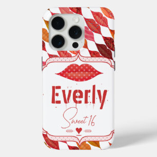 Lippen Hipster  Retro Sweet 16 iPhone 15 Pro Case
