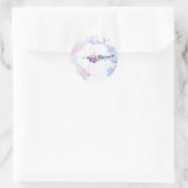 lippen make - up kunstenaar verfspaar grunge ronde sticker (Tas)