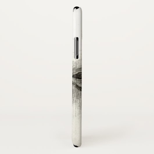 Lippen & neus tekening iPhone Case (Achterkant / rechts)