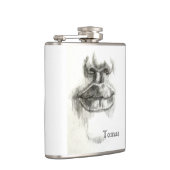 Lippen potlood schets kolf heupfles (Rechts)