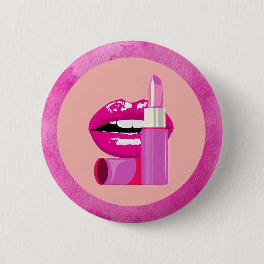 Lippen Ronde Button 5,7 Cm (Voorkant)