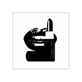 Lippen Rubberstempel (Afrduk)