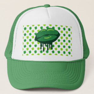 Lippen van de vrouw trucker pet