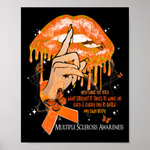 Lippen Vlinders Vrouwen Multiple Sclerosis Awarene Poster