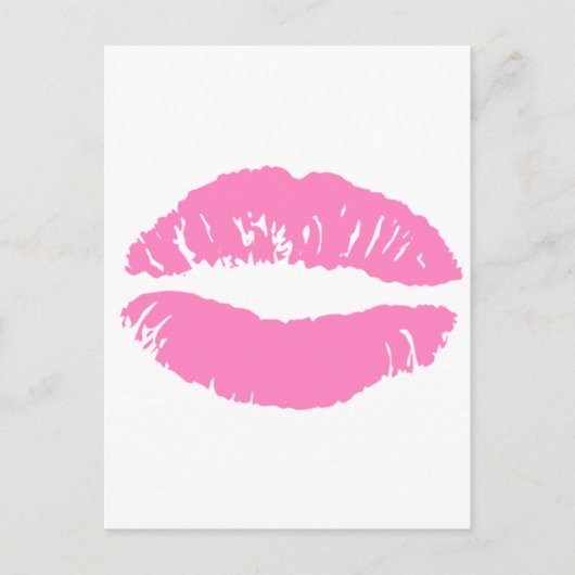 lippenlipje briefkaart (Voorkant)