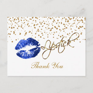 Lippenstift - Dank je Briefkaart