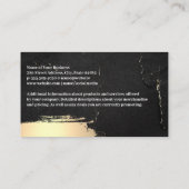 Lippenstift kus | Geborsteld goud | Schoonheid Visitekaartje (Achterkant)