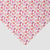 Lippenstift Kusprint Tissuepapier (Detail)