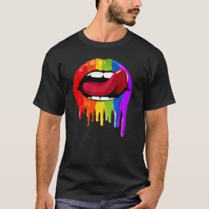 Lippenstift met trots t-shirt