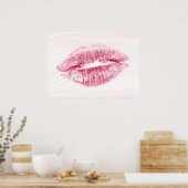 Lippenstift Poster (Keuken)