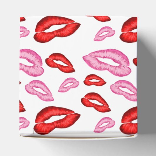 Lippenstift prints bedankdoosjes (Bovenkant)