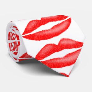 Lippenstift Rode Verleidelijke Vrouwelijke Lippen Stropdas