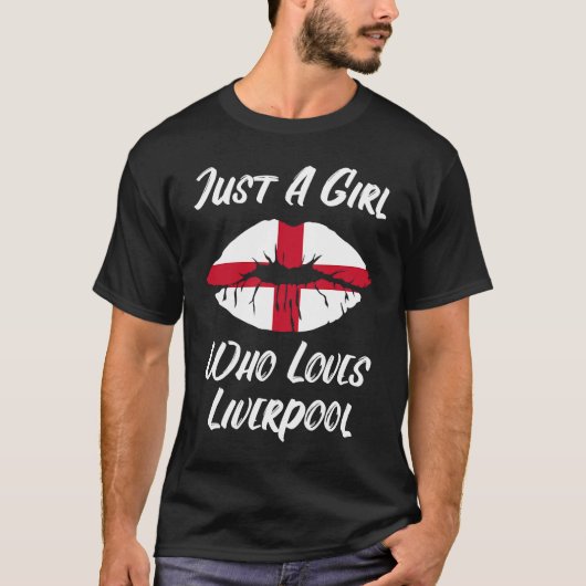 Lips and Mouth Love Saint George's Cross Flag Live T-shirt (Voorkant)