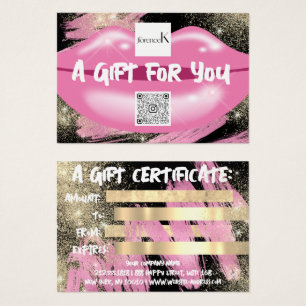 Lips Black Maquillage Artist Studio Logo QR 100 Pi