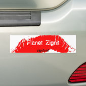 Lips-Bumpersticker Bumpersticker (Op auto)