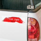 Lips-Bumpersticker Bumpersticker (Op Truck)