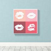Lips Canvas Afdruk (Insitu (Houten vloer))