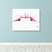 Lips Canvas Afdruk (Insitu (Houten vloer))