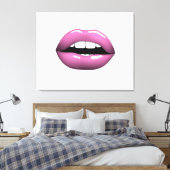 Lips Canvas Afdruk (Insitu (Slaapkamer))