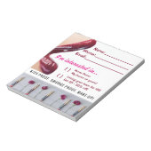 Lips Customer Info Prize-tekening Notitieblok (Gedraaid)