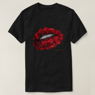 LIPS EN ROZEN KLASSIEK T-SHIRT