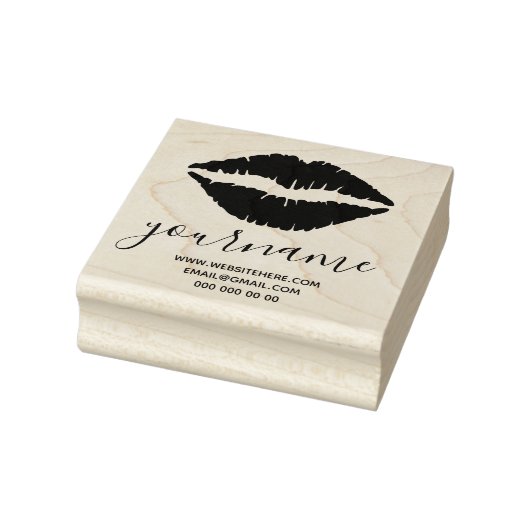 Lips handtekening rubberstempel (Stempel)