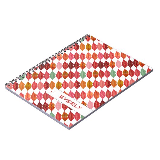 Lips Hipster Retro Retro Cosmetica Notitieboek (Linkerzijde)