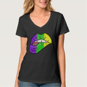 Lips Kiss Mardi Gras Carnival Costume A Mardi Gras T-shirt