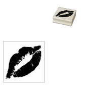 Lips Kiss Rubberstempel (Gestempeld)