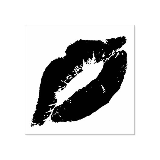 Lips Kiss Rubberstempel (Afrduk)
