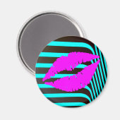 Lips kus schoonheidsschoonheid mode glamour girly  magneet (Voorkant / Achterkant)