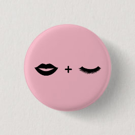 Lips + Lashes Ronde Button 3,2 Cm