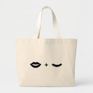 Lips + Lashes Tas Grafisch