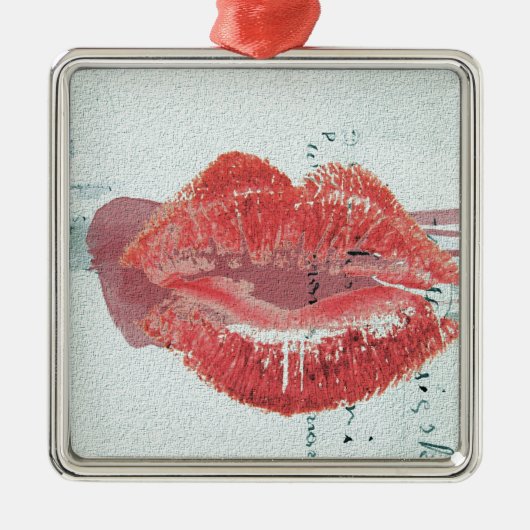 Lips Metalen Ornament (Voorkant)